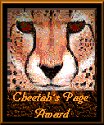 Cheetah's Page Award!